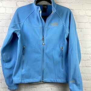 The North Face Windwall Baby Blue fleece jacket. Women's Med.